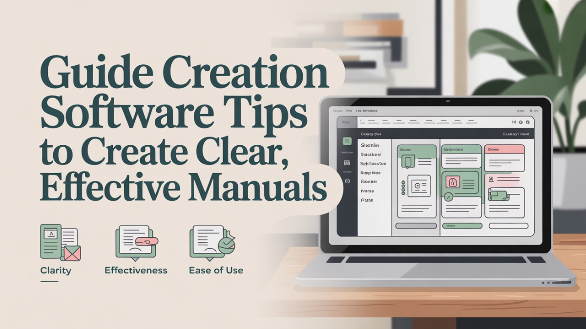 Guide Creation Software Tips to Create Clear, Effective Manuals