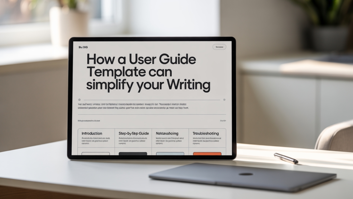 How a User Guide Template Can Simplify Your Writing