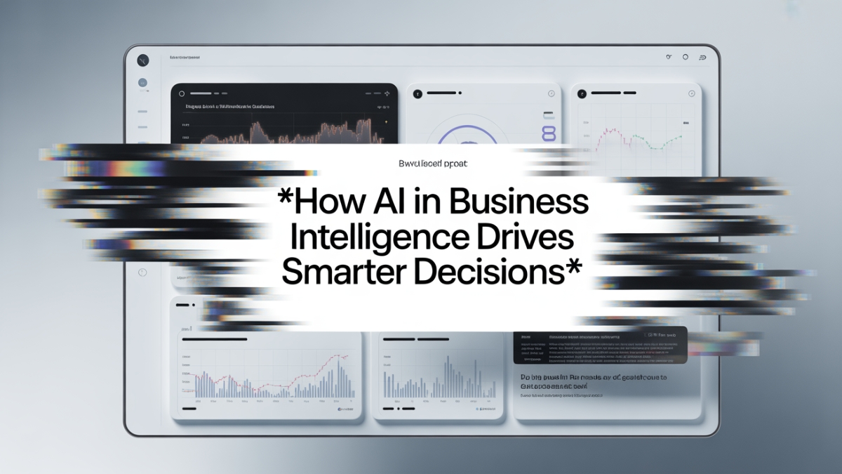 How AI in Business Intelligence Drives Smarter Decisions 24 How AI in Business Intelligence Drives Smarter Decisions