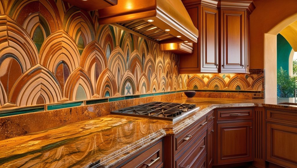 15 Stunning Backsplash Ideas for White Cabinets and Granite Countertops 5 Arabesque Tile