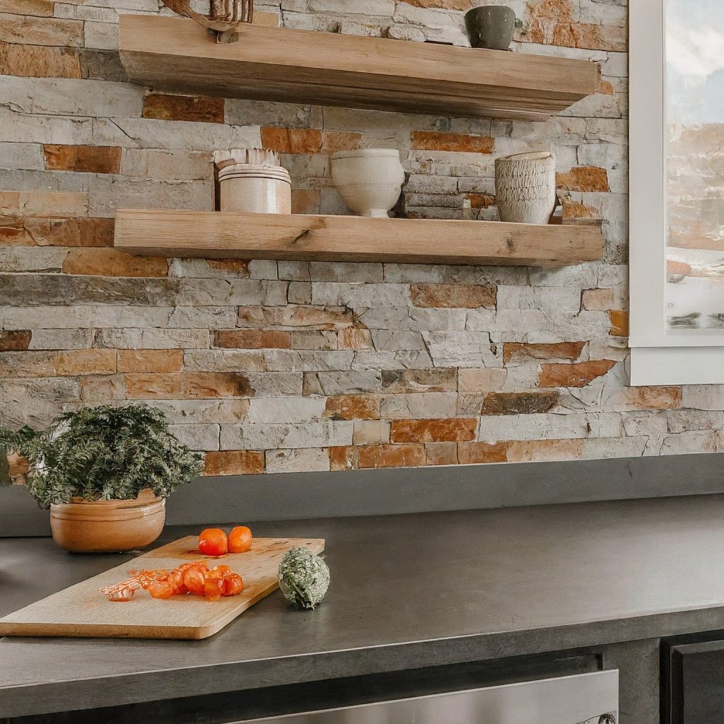 15 Stunning Backsplash Ideas for White Cabinets and Granite Countertops 12 Brick or Stone Veneer