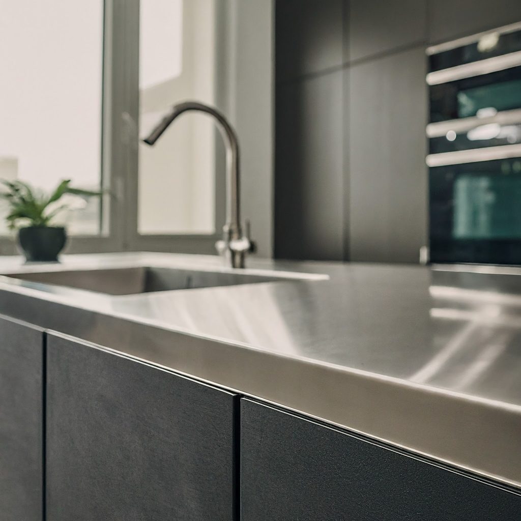 15 Stunning Backsplash Ideas for White Cabinets and Granite Countertops 18 Stainless Steel Tile
