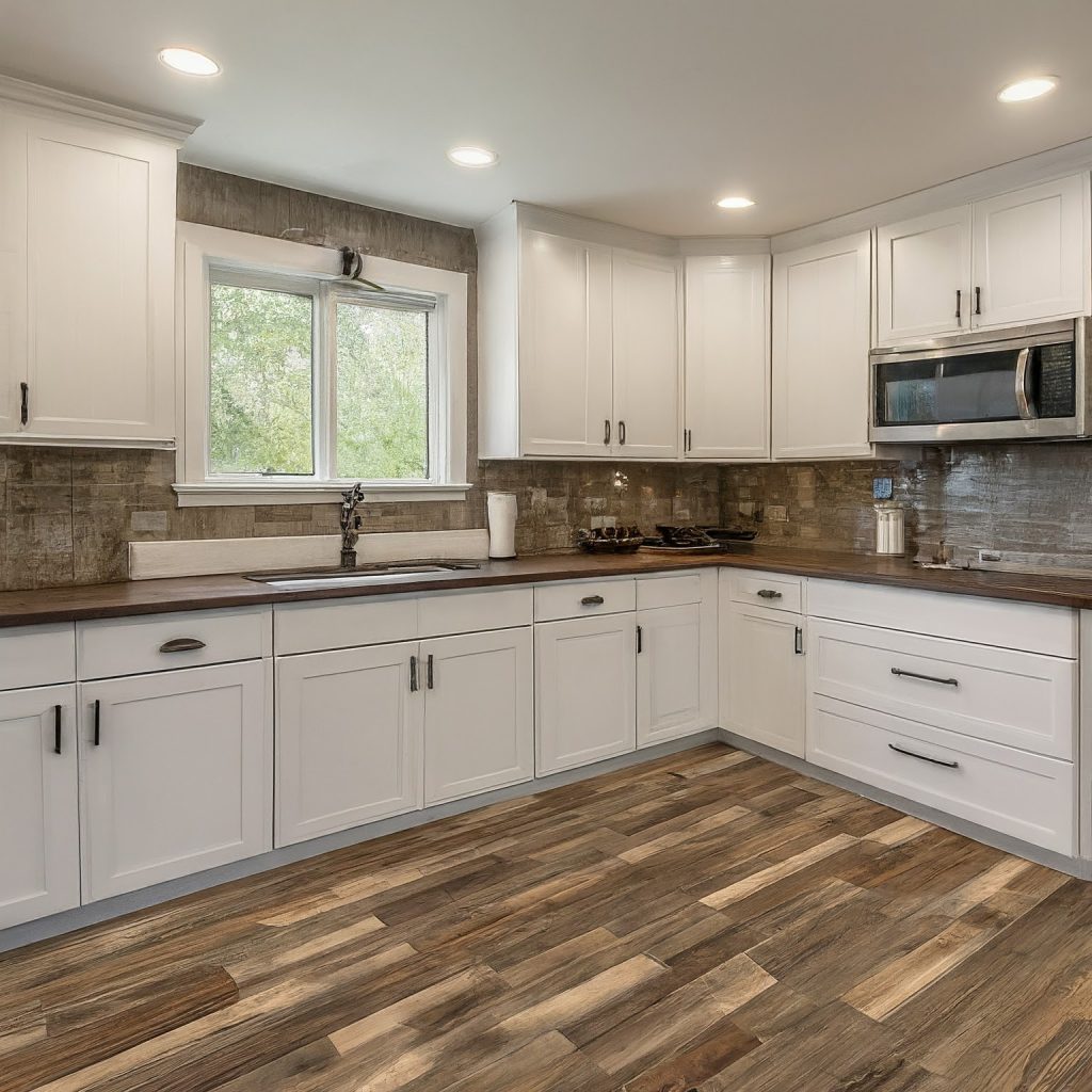 15 Stunning Backsplash Ideas for White Cabinets and Granite Countertops 17 Wood Look Tile
