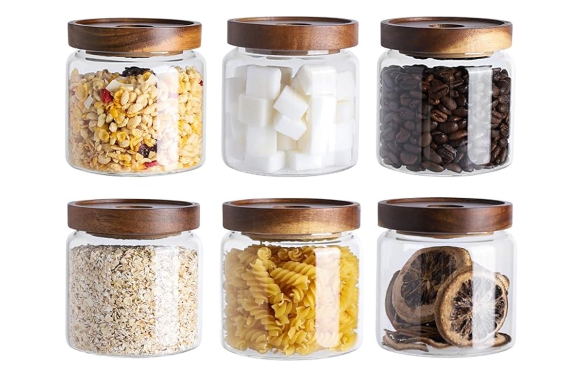 Glass Kitchen Canisters for Pantry