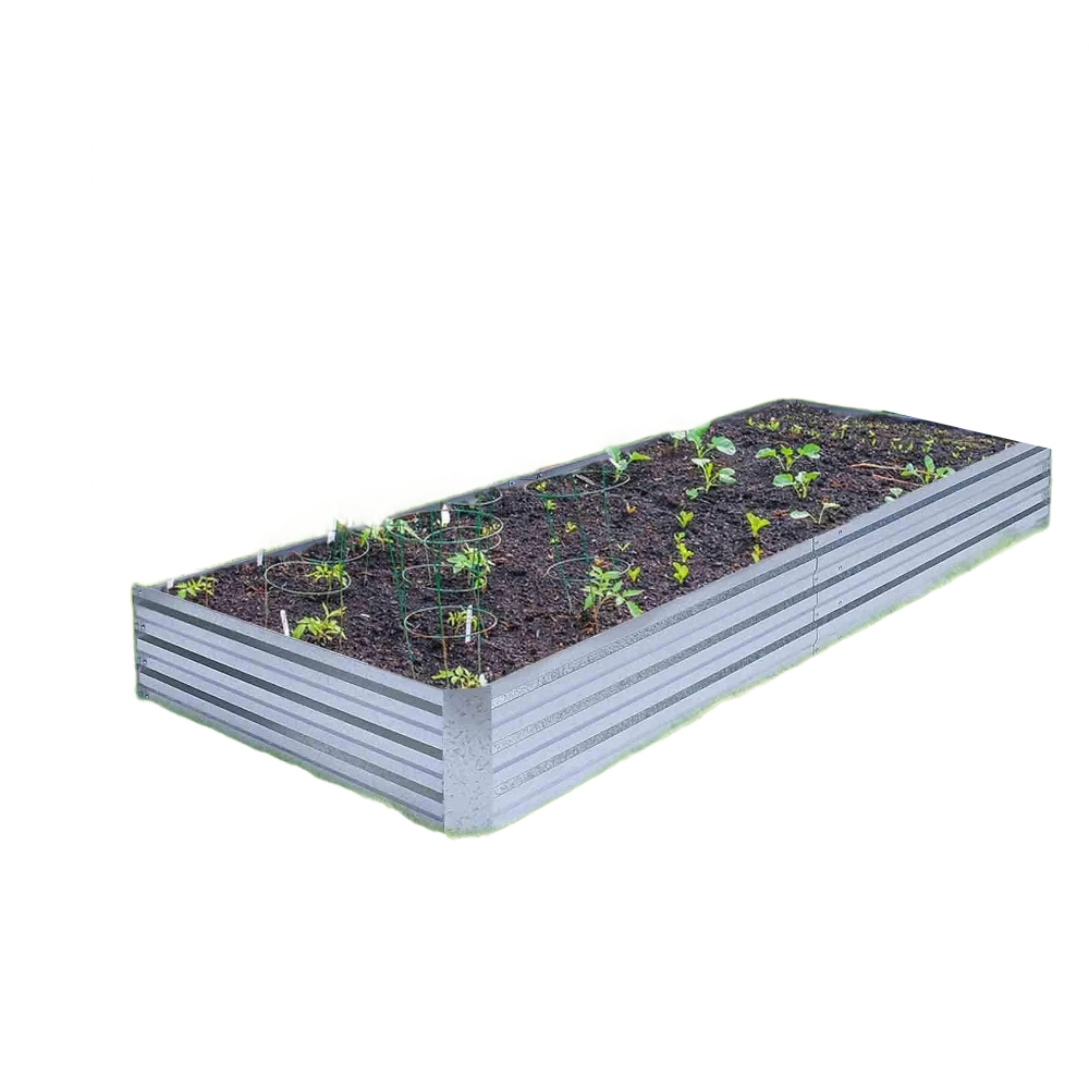 FOYUEE Galvanized Raised Garden Beds for Vegetables 4