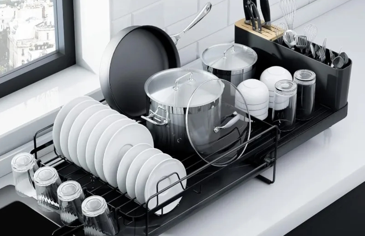 Large Dish Drying Rack - Extendable Dish Rack