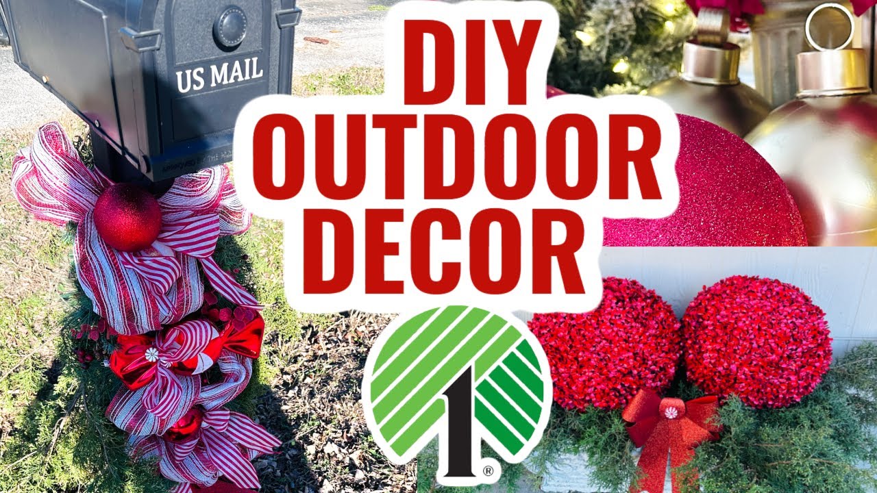 DIY outdoor christmas decor