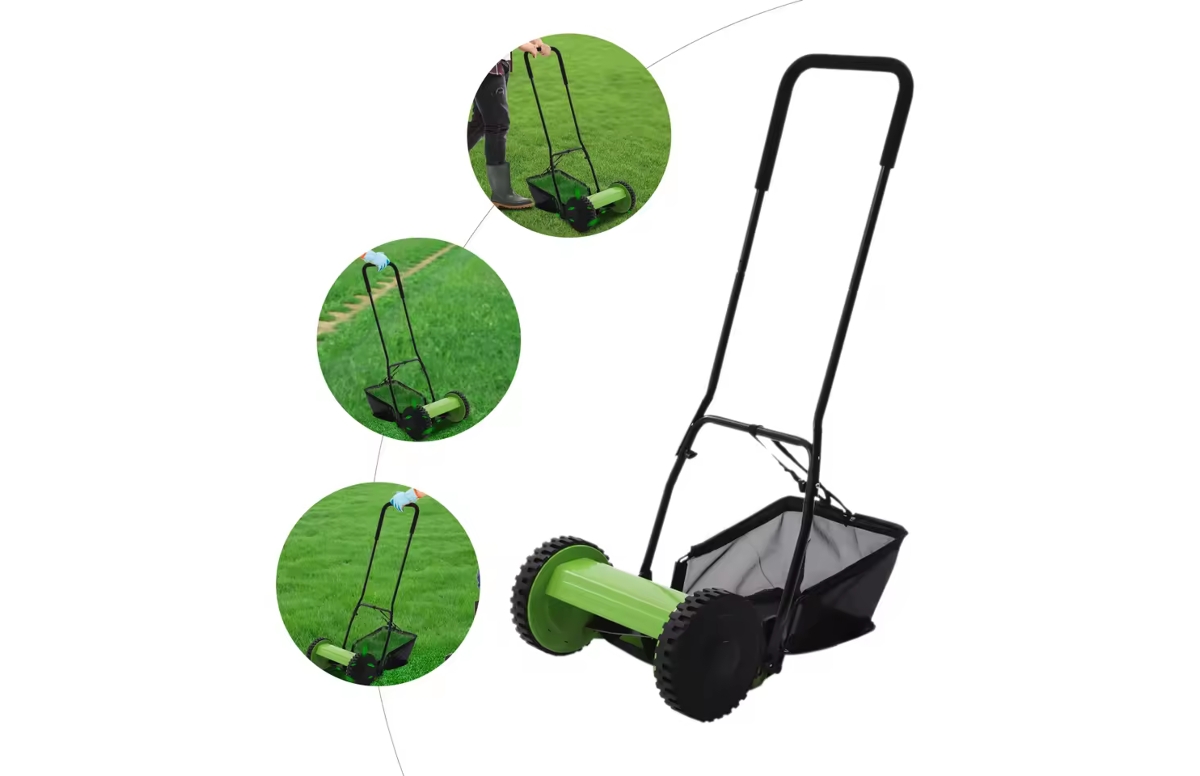 12 Inches Multifunction Lawn Mower Hand Push