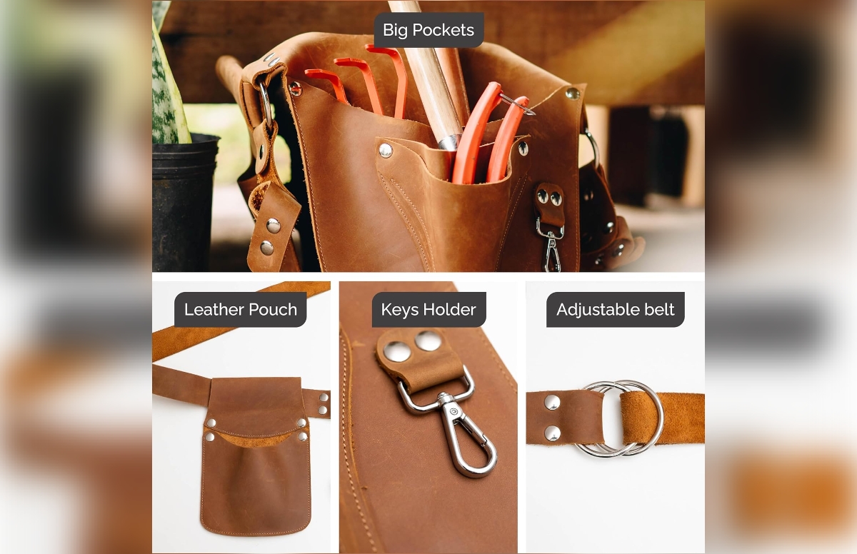 Botanica Leather Garden Tool Belt