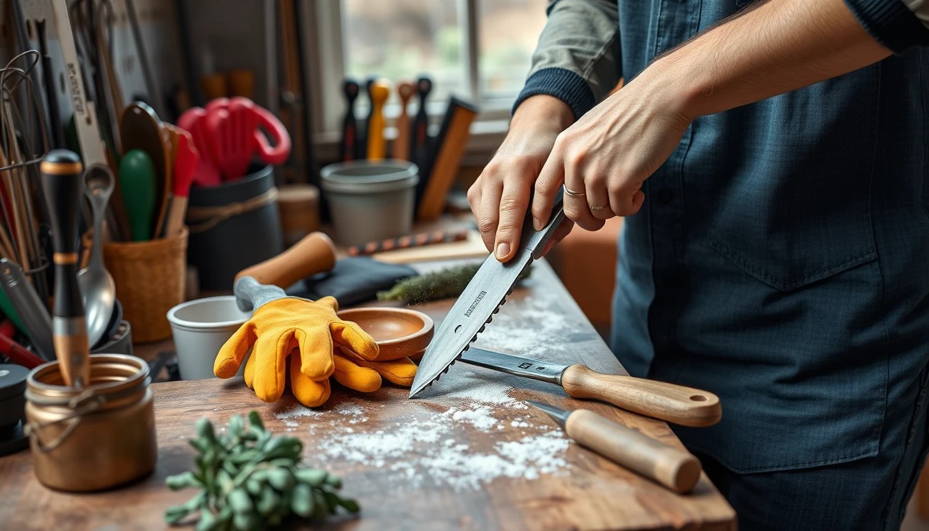 Best Garden Tools Reviews: Top Picks for 2025 5 The process of cleaning and sharpening a gardening tool