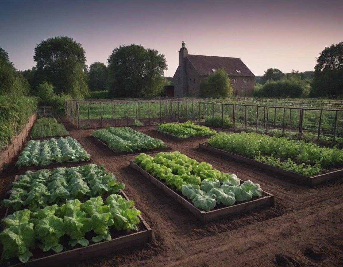 How to Combat Grubs in Your Arizona Garden with Beneficial Nematodes 5 A thriving vegetable garden post-nematode treatment, with healthy plants and rich, dark soil.
