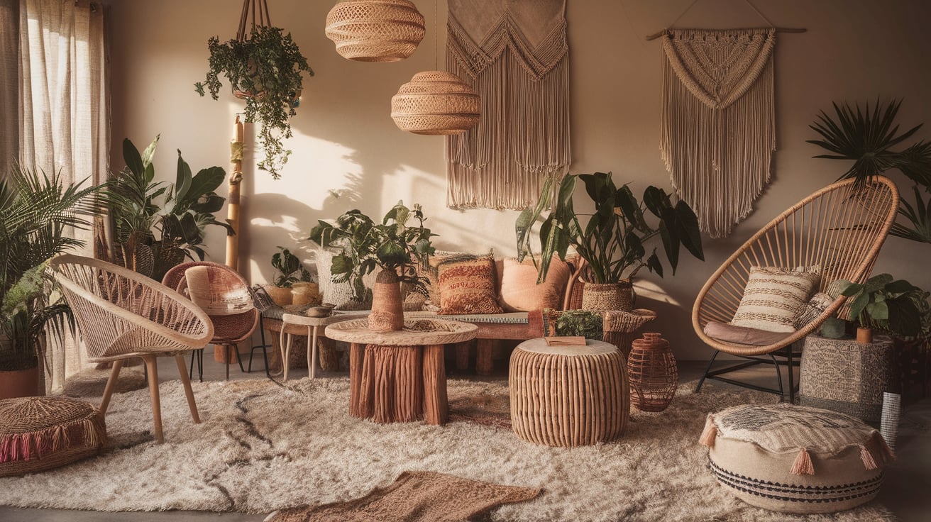 Boho Theme Living Room Decor: Where Comfort Meets Style 4 Picture 147