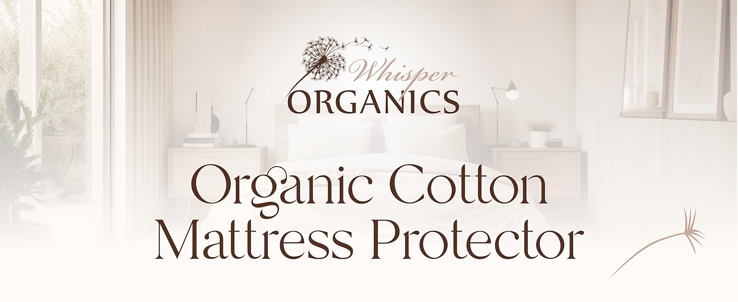 Whisper Organics 100% Cotton Organic Mattress Pad