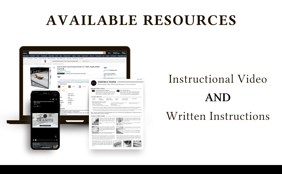 Giani 2.0 Countertop Paint Kits Available Resources
