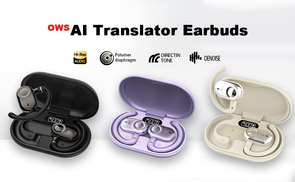 AI Language Translation Earbuds, Real Time Translation 3 AI Language Translation Earbuds