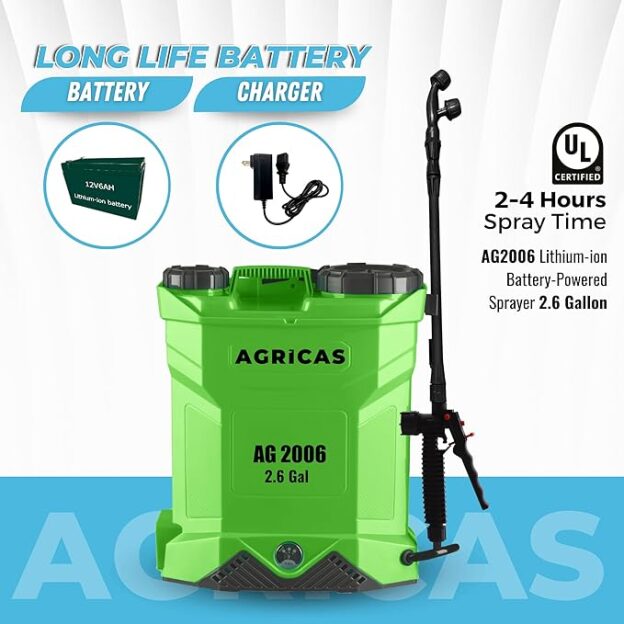 2.6 Gal Battery Powered Sprayer - Multifunctional Weed Sprayer for Lawn & Garden Review 3 2.6 Gal Battery Powered Sprayer