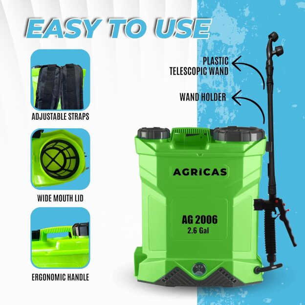 2.6 Gal Battery Powered Sprayer - Multifunctional Weed Sprayer for Lawn & Garden Review 6 image4 624w624h 1