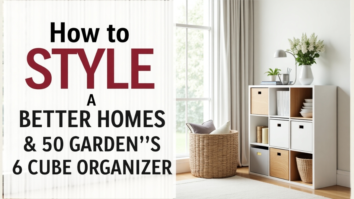 How to Style a Better Homes and Gardens 6 Cube Organizer