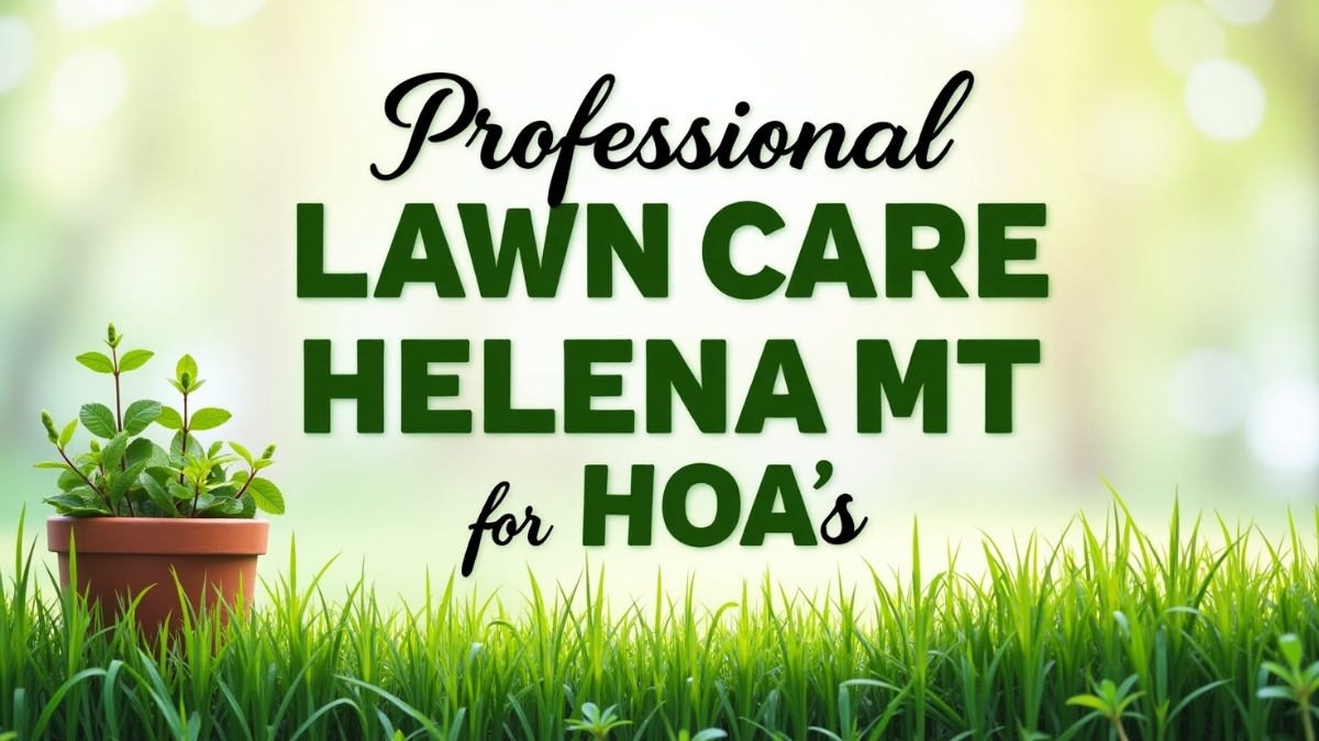 Professional Lawn Care Helena MT for HOAs
