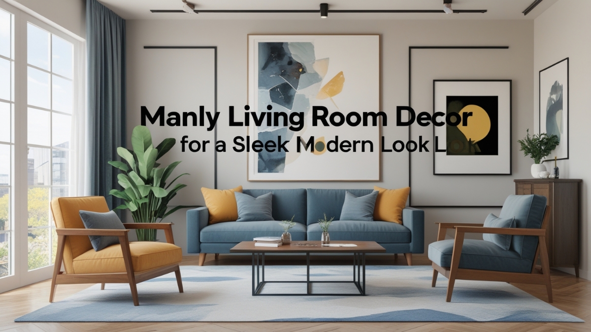 Manly Living Room Decor for a Sleek Modern Look