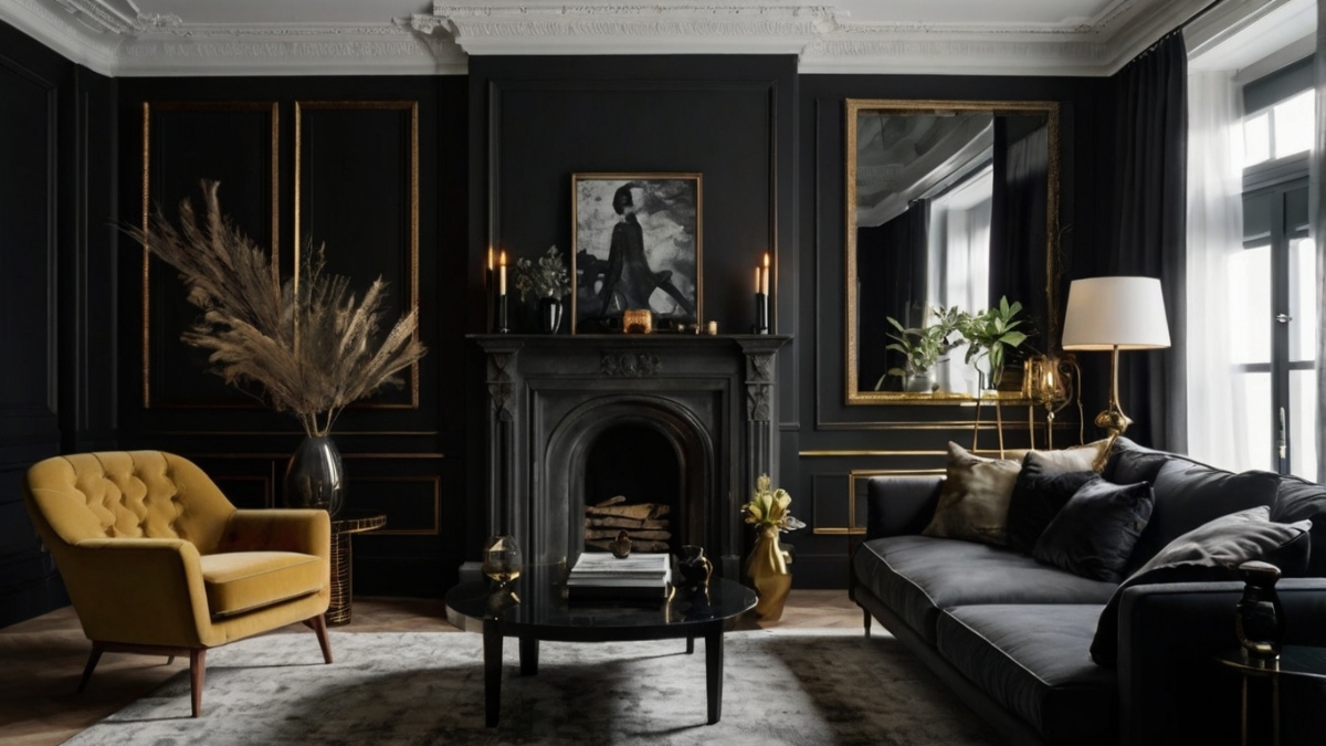 How to Style Black Decor for Living Room Drama