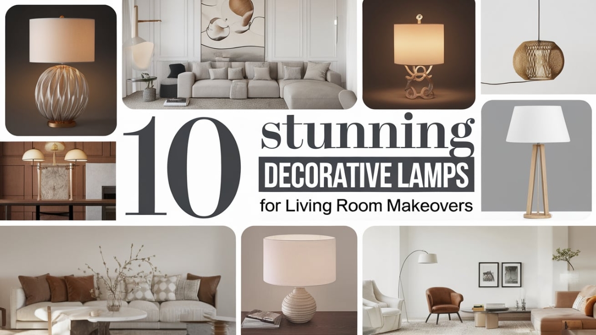 10 Stunning Decorative Lamps for Living Room Makeovers