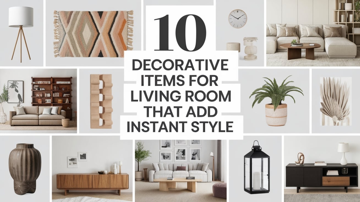 10 Decorative Items for Living Room That Add Instant Style