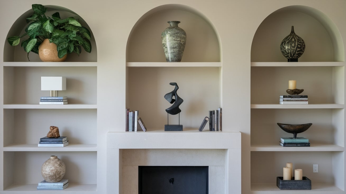 10 Creative Ideas for Decorating Shelves in Living Room